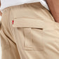 Men's Relaxed Fit Khaki Cargo Trousers - 274e2f9d-0fcd-4e98-a4c1-58eb0f223f8d View