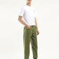 Men's Olive Regular Fit Jogger Trousers