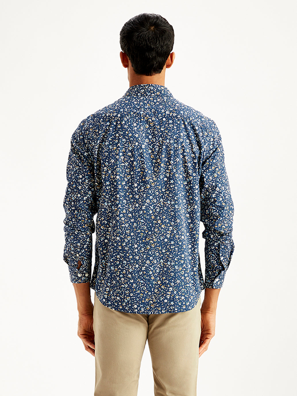 Men's Floral Print Slim Fit Shirt