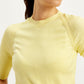 Women's Solid Yellow Crew Neck Sweater - 518d557b-76b7-4f86-bcb2-5dad17c08ae2 View