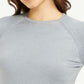 Women's Solid Greyish-Blue Crew Neck Top - 0ce9e8e8-5a12-4be1-a01f-e4e6c74dc857 View