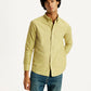 Men's Solid Overdyed Slim Fit Shirt - Styleshot View