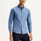 Men's Solid Overdyed Slim Fit Shirt - Styleshot View