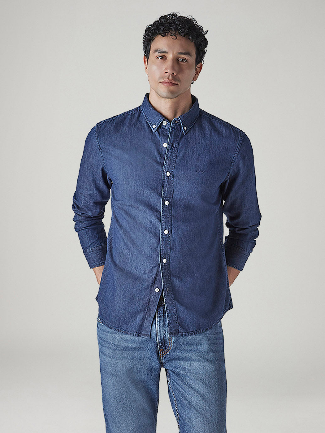 Men's Solid Slim Fit Linen Shirt - Styleshot View