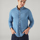Men's Solid Slim Fit Linen Shirt - Styleshot View