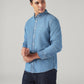 Men's Solid Slim Fit Linen Shirt - SIde View