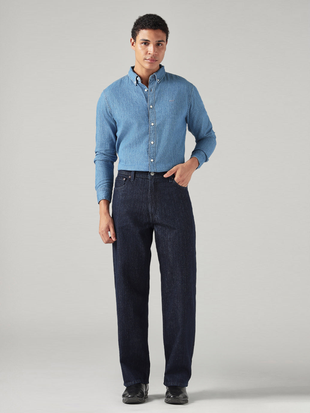 Men's Solid Slim Fit Linen Shirt - Full View