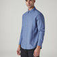 Men's Solid Slim Fit Overdyed Oxford Shirt - Side View