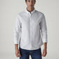 Men's Solid Slim Fit Oxford Shirt - Front View