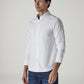 Men's Solid Slim Fit Oxford Shirt - Side View