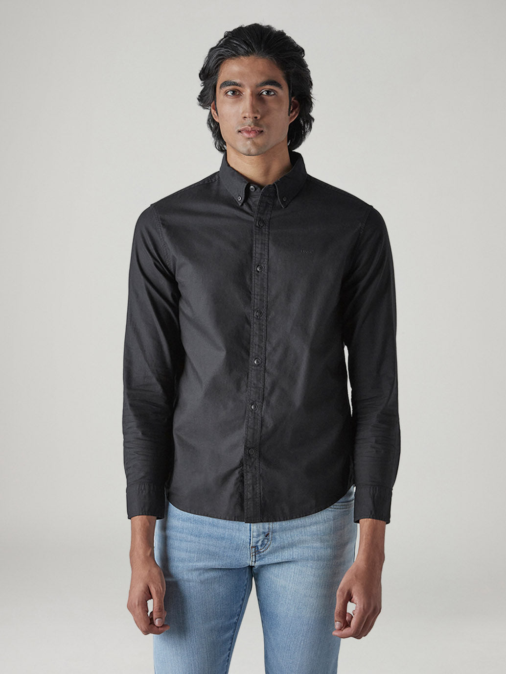 Men's Solid Slim Fit Oxford Shirt