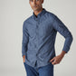 Men's Striped Slim Fit Oxford Overdyed Shirt - Side View