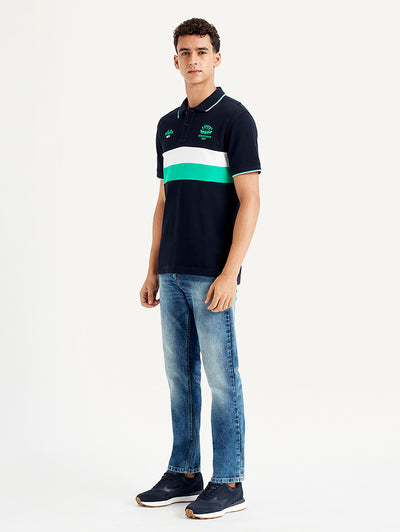 Men's Colorblock Slim Fit Polo T-Shirt-image-8