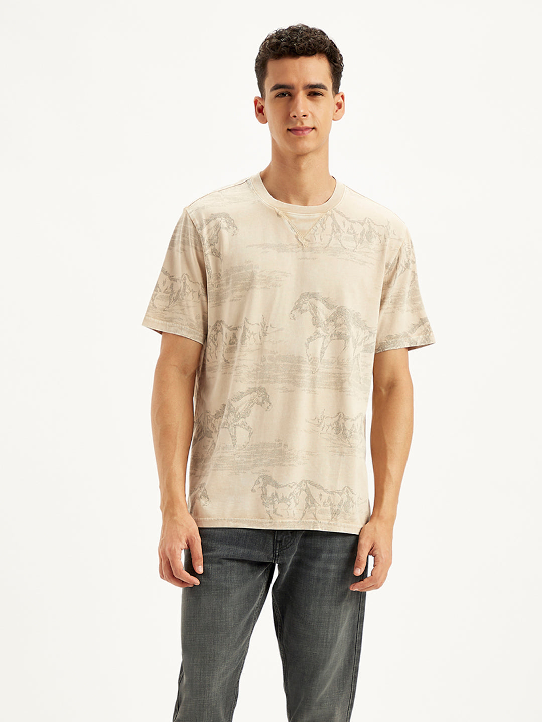 Men's All Over Print Regular Fit T-Shirt