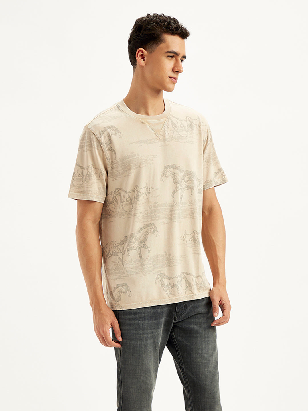 Men's All Over Print Regular Fit T-Shirt