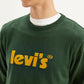 Men's Brand Logo Green Crew Neck Sweater - 9376d418-fdc9-46b2-81f5-affb6f3b6efc View