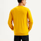 Men's Brand Logo Yellow Crew Neck Sweater