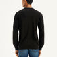 Men's Brand Logo Black Crew Neck Sweater