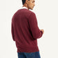 Men's Graphic Print Maroon Crew Neck Sweater - 16b435e7-4e9d-46e2-9e0c-b965cbe1d370 View