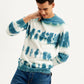 Men's Tie-Dye Crew Neck Sweater - 2621fbcb-2e97-4eb9-a677-b8cc61339ac0 View