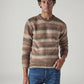 Men's Striped Regular Fit Jersey Sweater - Front View