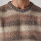 Men's Striped Regular Fit Jersey Sweater - Detail View