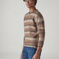 Men's Striped Regular Fit Jersey Sweater - Side View