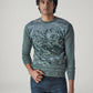 Men's Graphic Print Regular Fit Sweater - Styleshot View