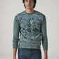Men's Graphic Print Regular Fit Sweater - Front View