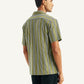 Men's Striped Regular Fit Camp Shirt