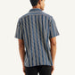 Men's Striped Regular Fit Camp Shirt