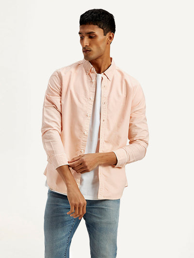Men's Solid Dyed Slim Fit Shirt