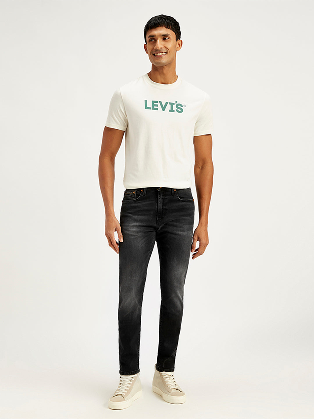 Men's 512 Black Slim Tapered Fit Mid Rise Jeans