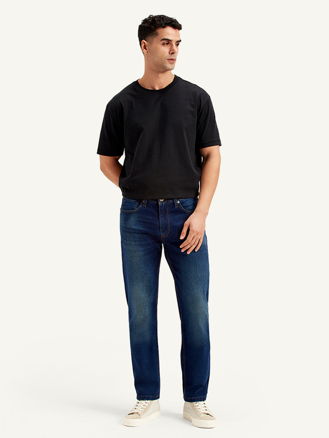 Men's 511 Navy Blue Slim Fit Mid Rise Jeans