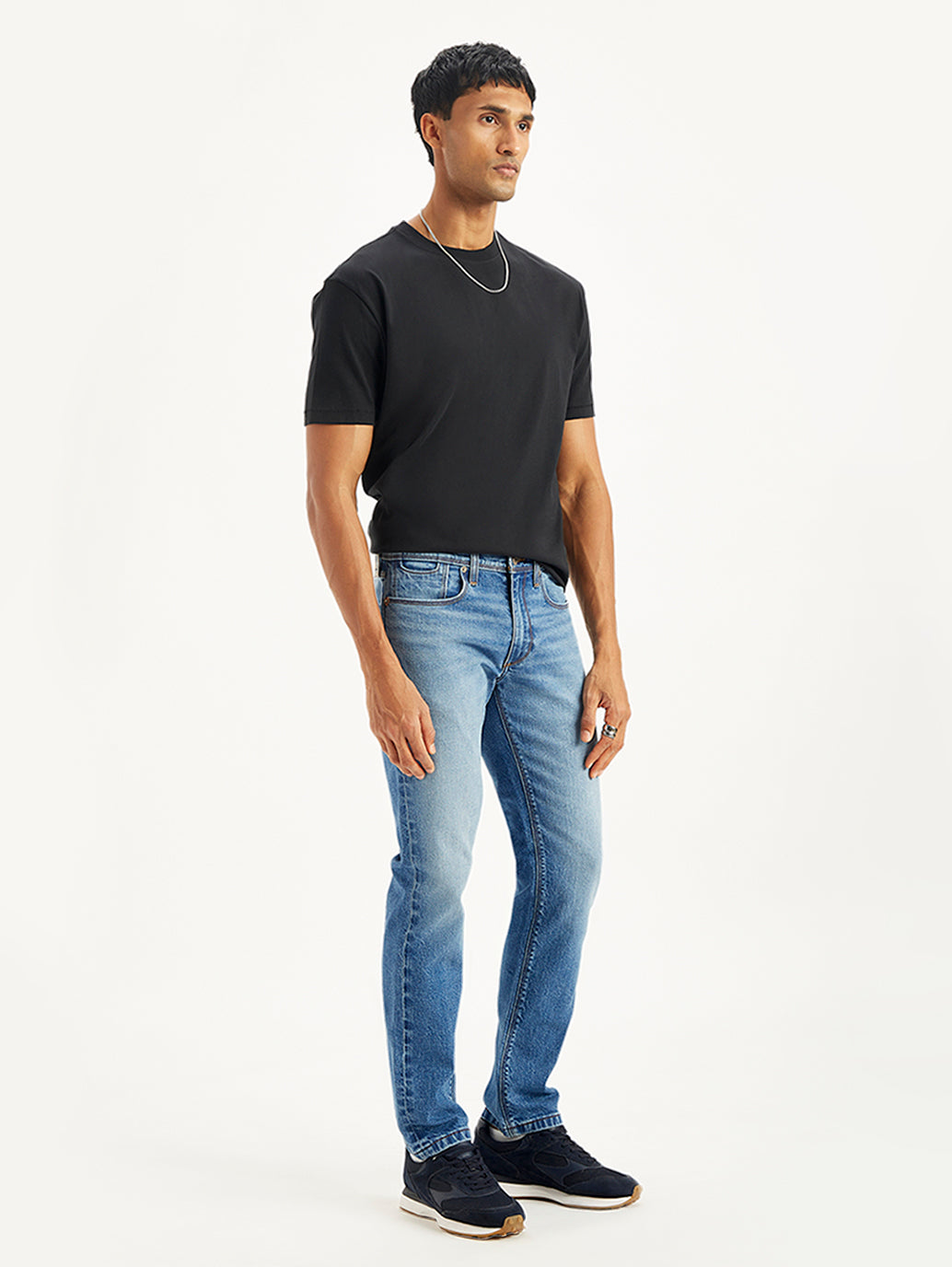 Men's 511 Blue Slim Fit Mid Rise Jeans