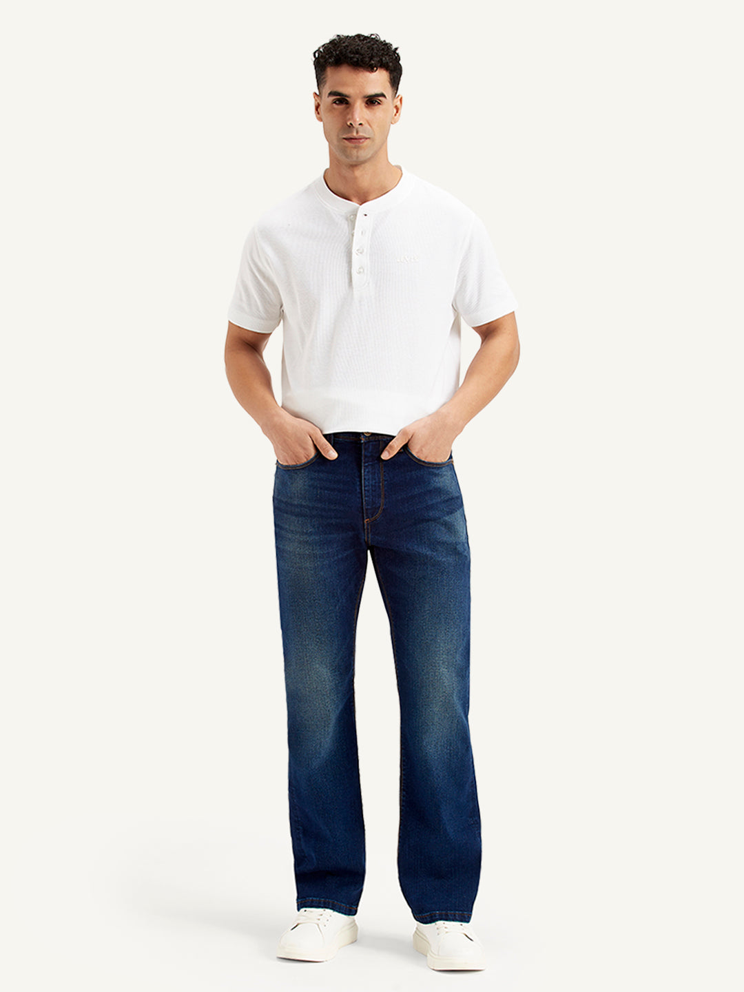 Men's 511 Navy Blue Slim Fit Mid Rise Jeans
