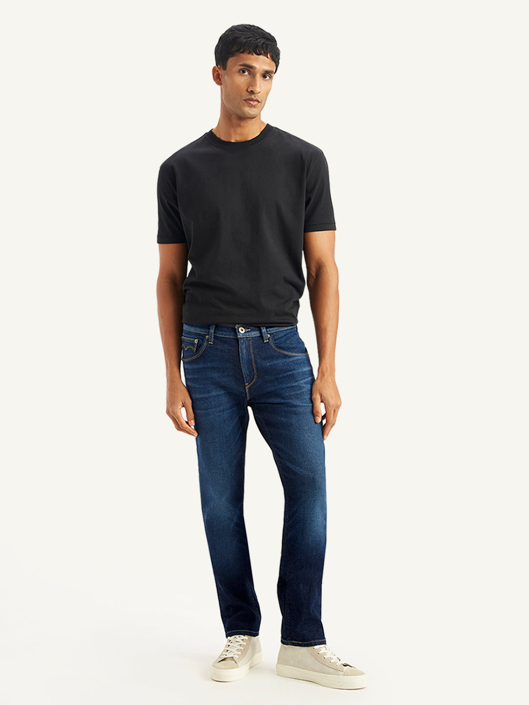 Men's 511 Navy Blue Slim Fit Mid Rise Jeans