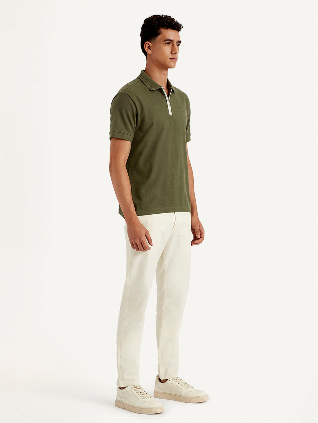 Men's Solid Slim Fit Polo T-Shirt - 531804a7-7ee7-4c97-9068-bfaafc28f5f3 View
