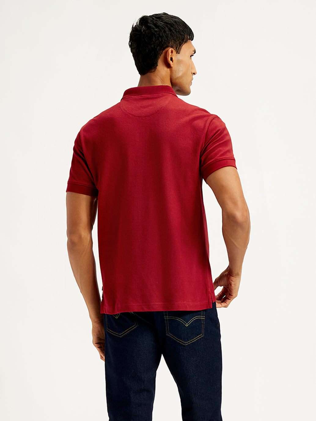 Men's Solid Slim Fit Polo T-Shirt