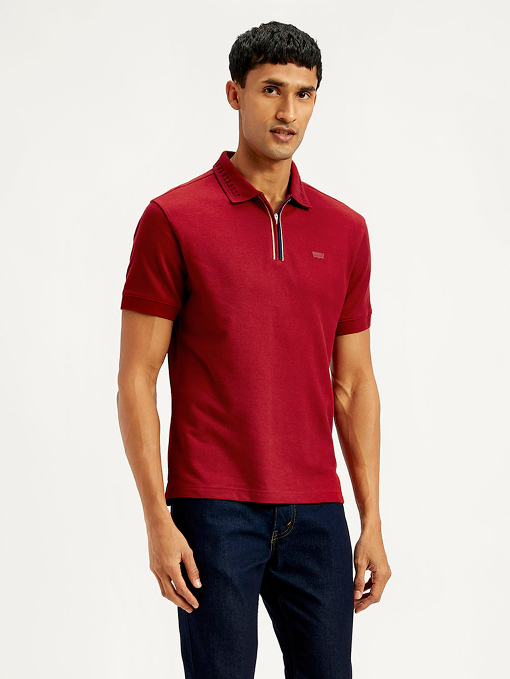 Men's Solid Slim Fit Polo T-Shirt