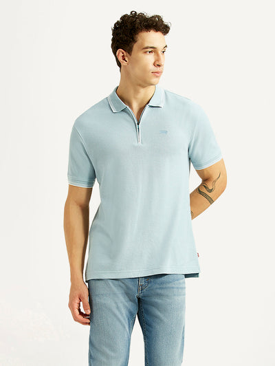 levi's Men's Solid Light Blue Slim Fit Polo T-shirt-picture-32