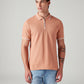 Men's Solid Slim Fit Polo T-Shirt - Front View