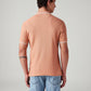 Men's Solid Slim Fit Polo T-Shirt - Back View