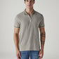 Men's Striped Regular Fit Polo T-shirt - Front View
