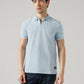 Men's Striped Regular Fit Polo T-shirt - Front View