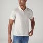 Men's Self Design Off-White Polo T-shirt - Styleshot View