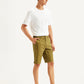 Men's Brown Tapered Chino Shorts