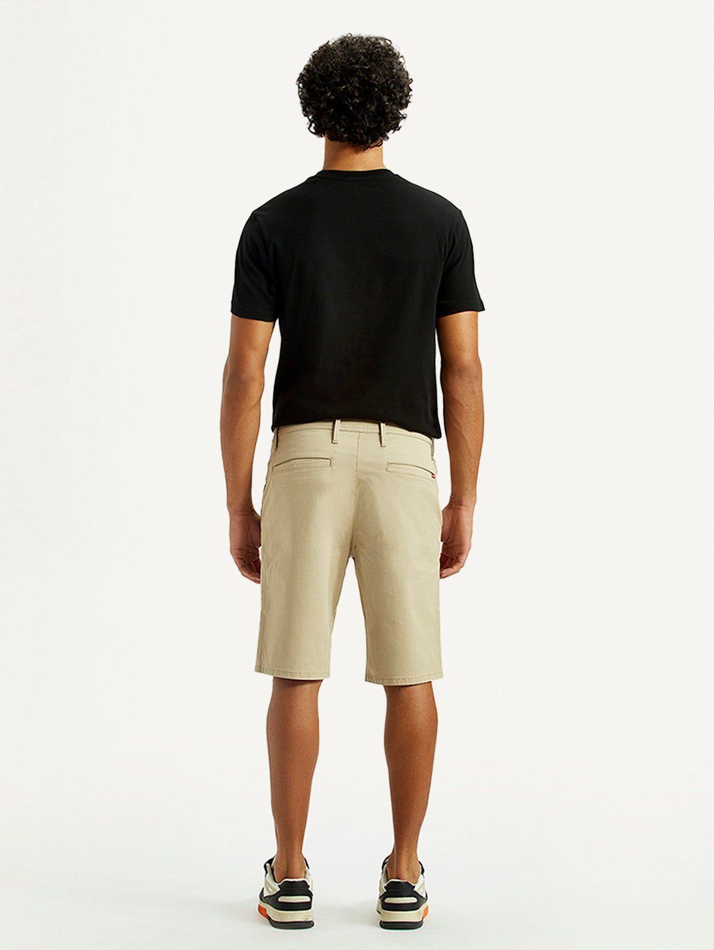 Men's 541 Khaki Tapered Fit Mid Rise Shorts - Back View