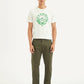 Men's Olive Tapered Trousers - b13d8774-3a7a-4fb3-aadc-17a7469e24ed View