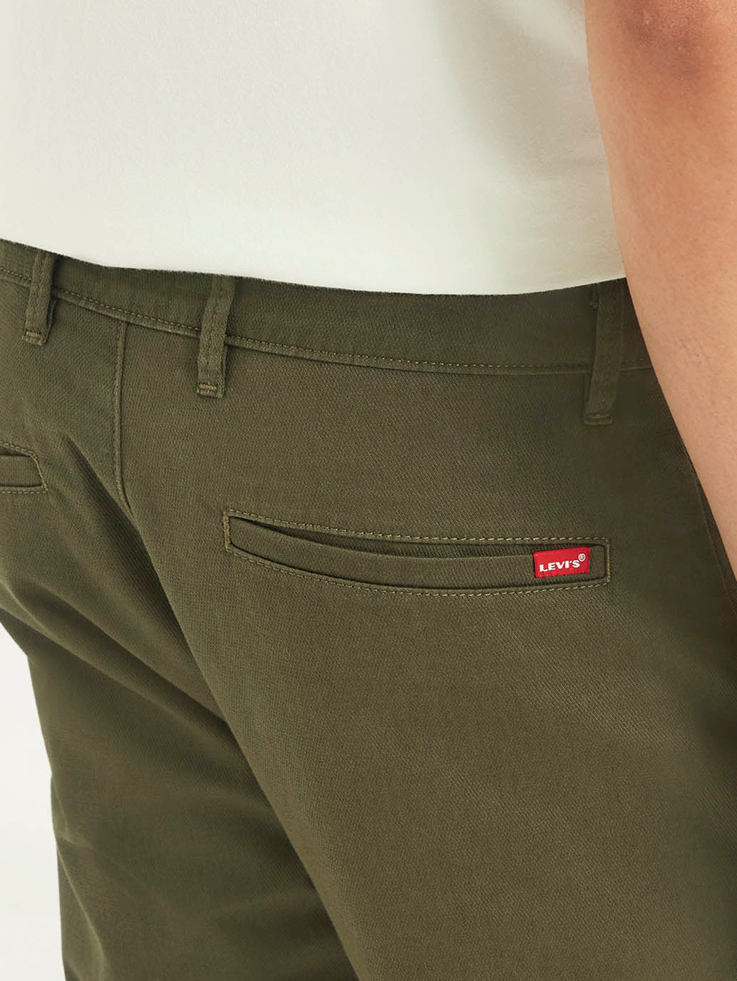 Men's Olive Tapered Trousers